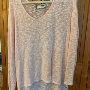 Pink, lightweight sweater/wrap